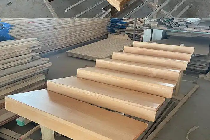 【京选好物】楼梯木踏板 橡木木实木楼梯 板梯踏步板木踏板踏步加工