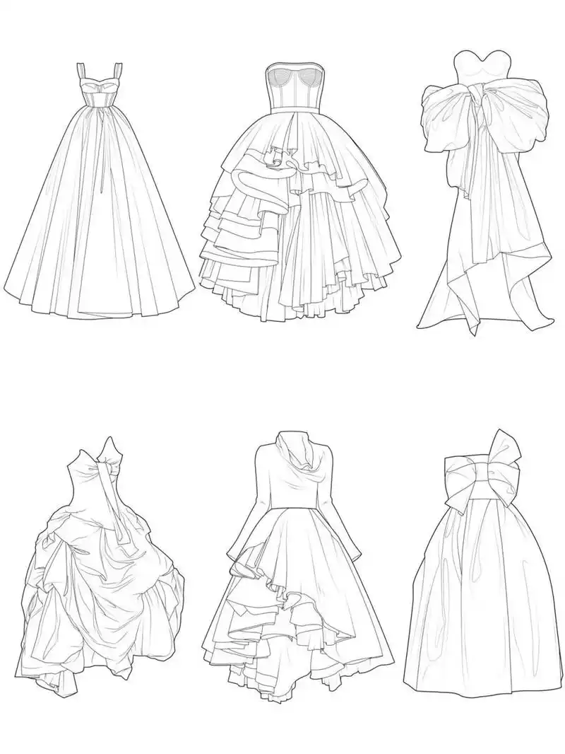 百图小计划|礼服长裙合集 款式一|moschino 2021春夏 款式二