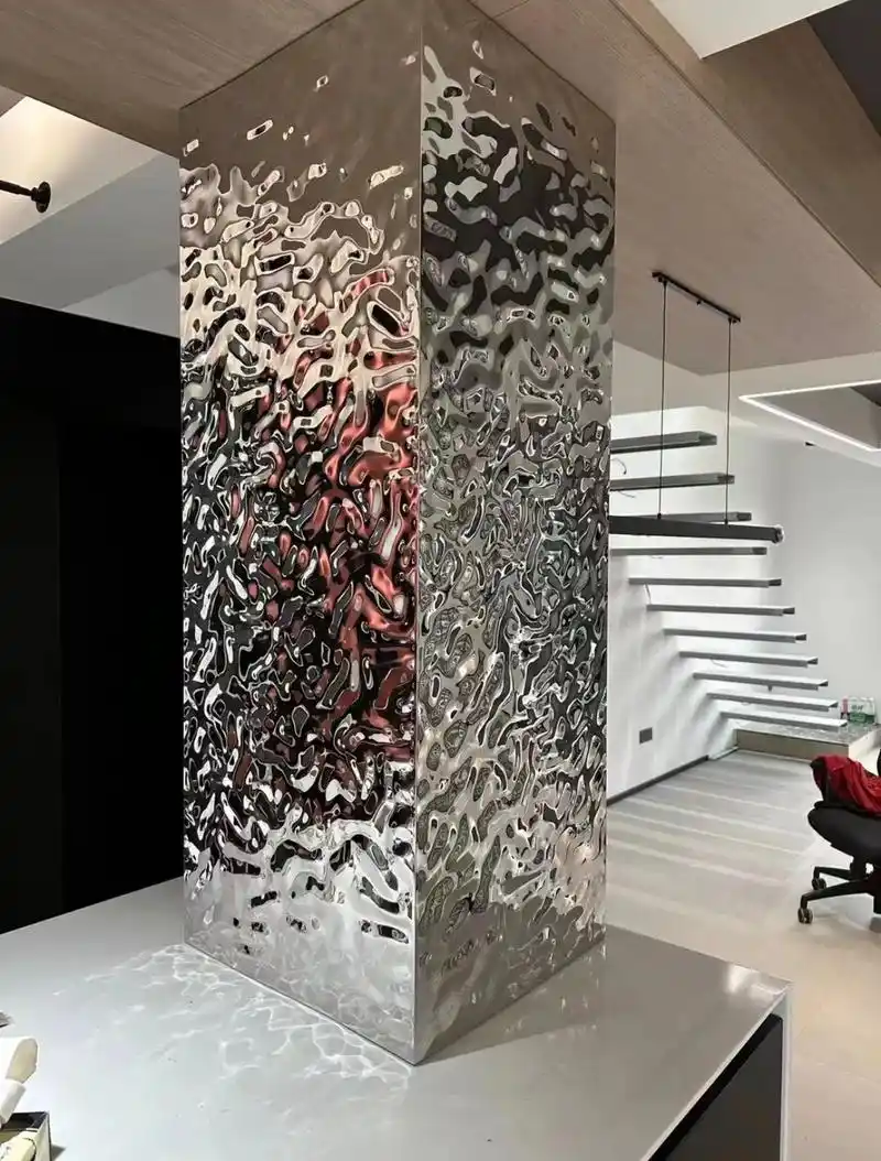 不锈钢水波纹板.小池春水 .微动涟漪 一种让你家"波光粼粼 - 抖音