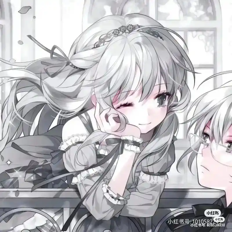 艾特你的第1位,陪你换情头#情侣头像一男一女分开图片 #记得 - 抖音