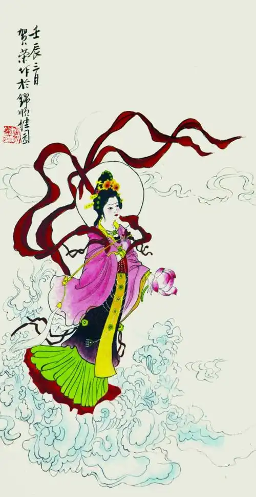 仙女下凡,嫦娥奔月.