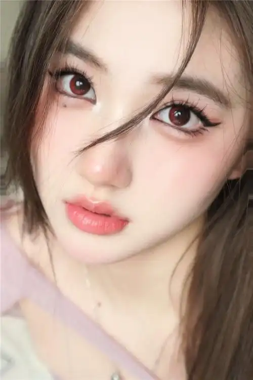 see美瞳官网现货 tomato red暴躁番茄 年抛显著增大混血美瞳 红色