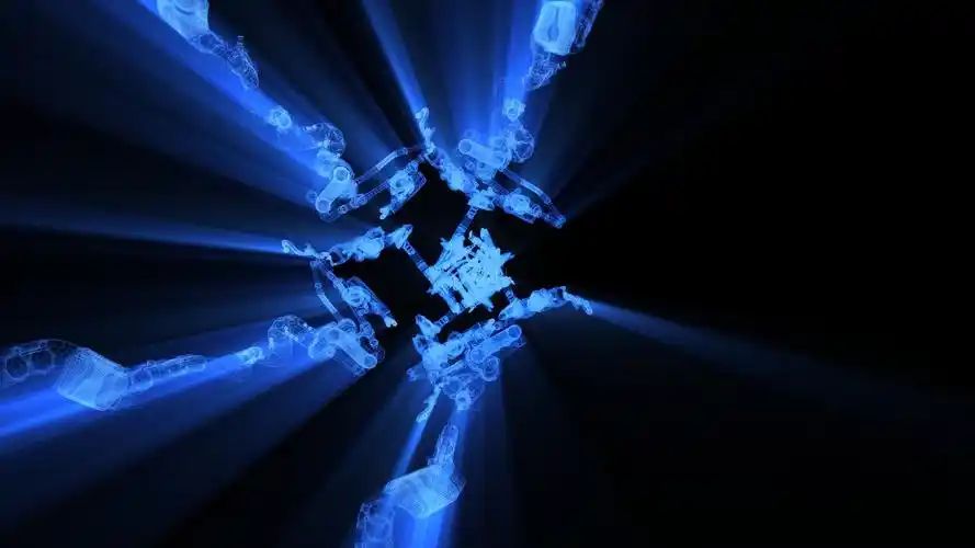 光线科技蓝光穿梭电子卫星带通道_1920x1080_高清视频素材下载(编号