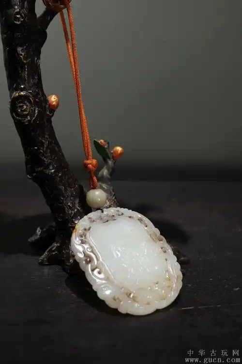 清代和田玉和合二仙腰佩