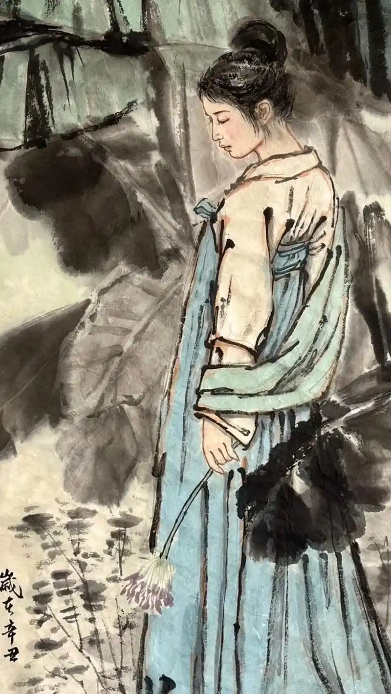 国画 #人物画 #水墨 #写意人物 #国画也抖音 - 抖音