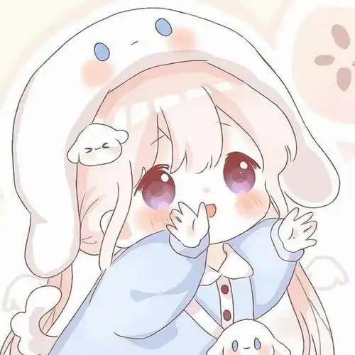 呆萌可爱的卡通动漫女生头像图片