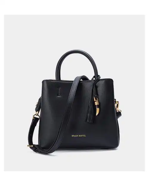 布兰施春夏新款女包水桶包真皮单肩手提斜挎包 黑色【图片 价格 品牌