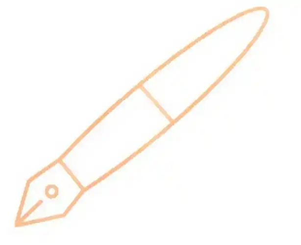 钢笔的简笔画 8月最新小巧的钢笔简笔画图片