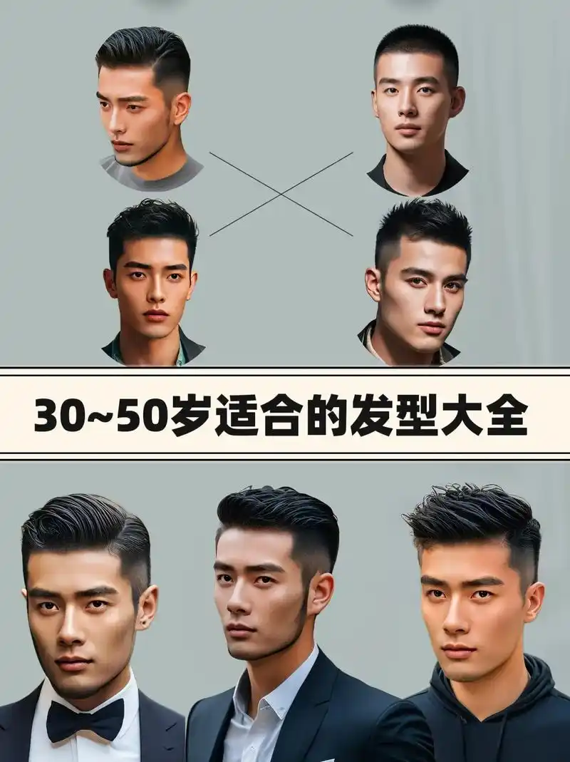 40 成熟男人推荐发型.家人们!你喜欢什么样的发型呢? 这几 - 抖音