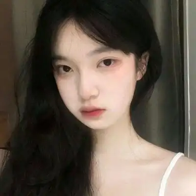 时尚长头发自拍女生小清新头像