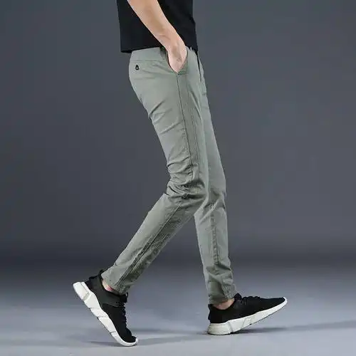 黛若卡俪朵休闲裤男男裤夏季薄款男士裤子夏裤韩版修身小脚潮流百搭
