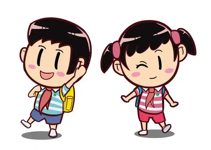 q萌的卡通人物,真实的校园场景,亲切的同学对话……5分多钟的动漫短