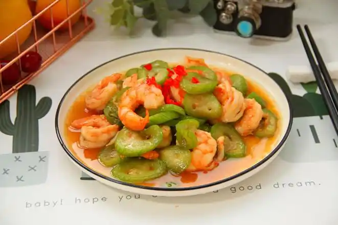丝瓜炒虾仁
