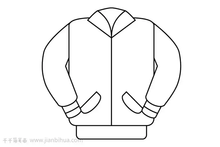 红色棒球服简笔画怎么画