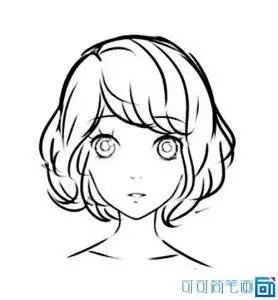 的短发女生简笔画图片非常适合小学动漫 简笔画 卡通 漫画 手绘 头像