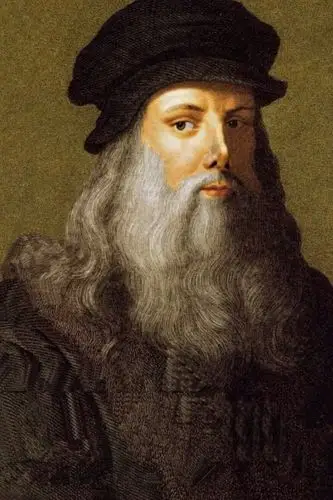 达芬奇,自画像,33.3x21.3cm,油画,1513年左右da vinci .