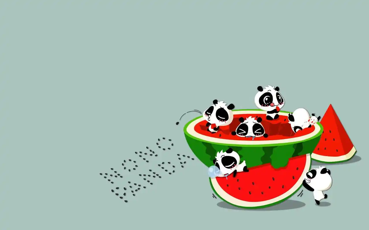 卡通人物可爱无知熊猫高清电脑桌面壁纸大全高清大图预览1920x1200