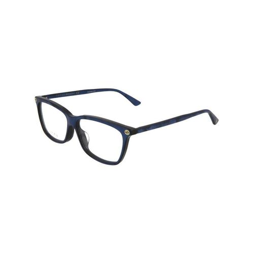 古驰gucci女款蓝色眼镜框|square acetate optical glasses