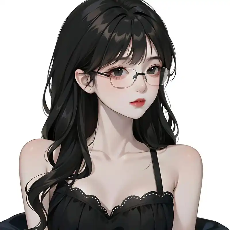 纯欲天花板|戴眼镜的女生头像分享