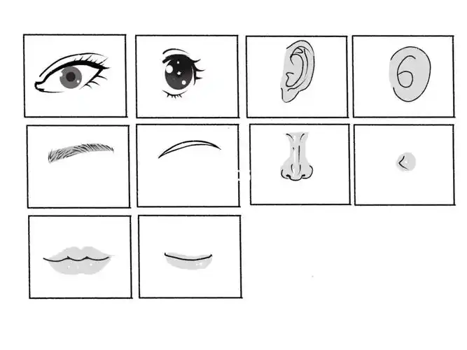 q版人物五官和发型的画法