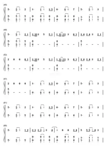 【鬼怪】原版《stay with me》钢琴谱 简谱_琴谱_韩剧_novotel