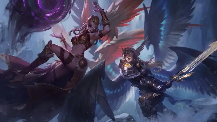 lol堕落天使莫甘娜桌面壁纸