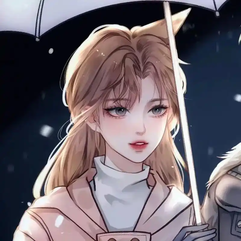 动漫头像 #动漫情侣头像#一男一女分开图片  - 抖音