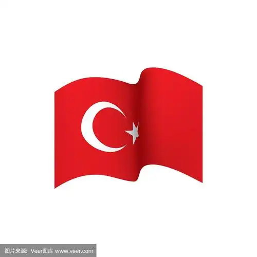 土耳其国旗,矢量图