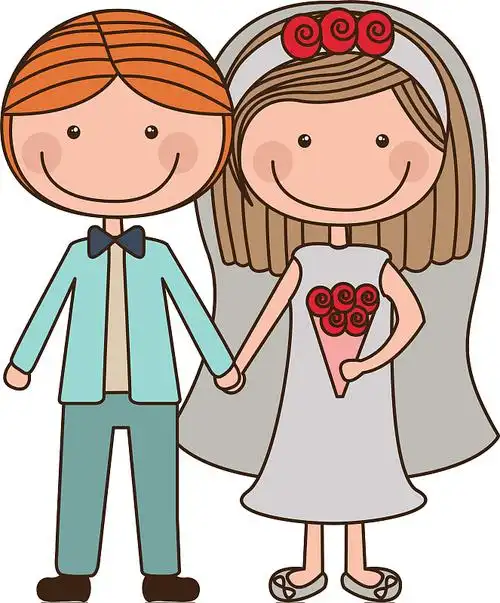 新娘礼服和花环