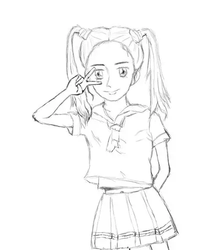 杨幂简笔画 (第1页)