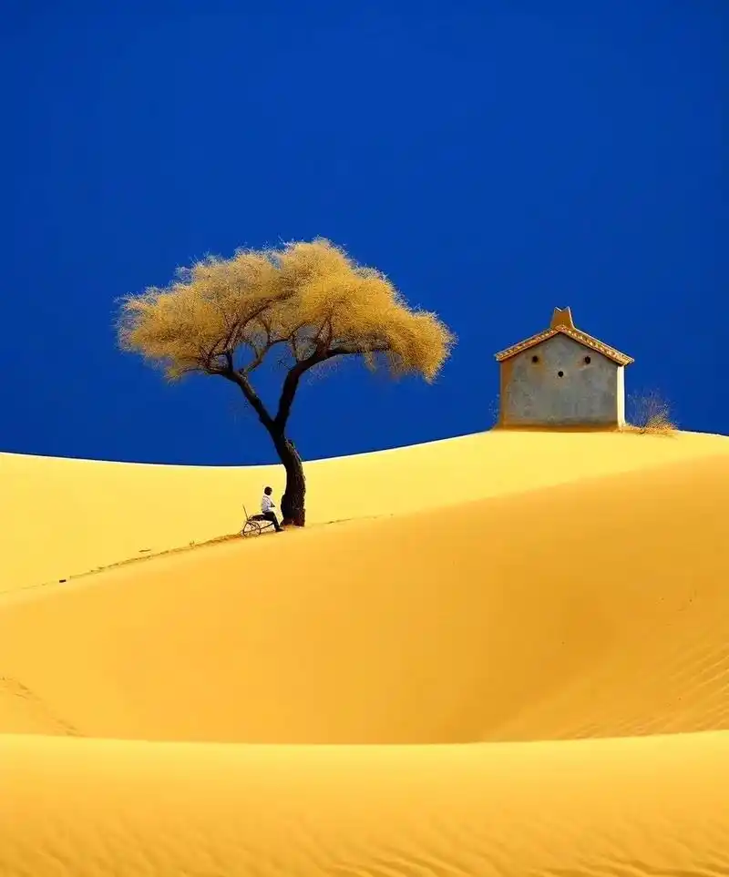 一组风景绘画作品欣赏,用对比强烈的色彩描绘了美丽的风景.