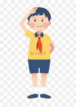 学生红领巾敬礼图片-学生红领巾敬礼图片素材免费下载-千库网