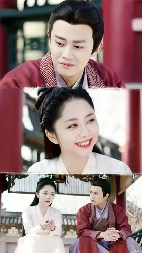 古装剧《锦衣之下》"六元一斤虾"cp 甜蜜手机壁纸