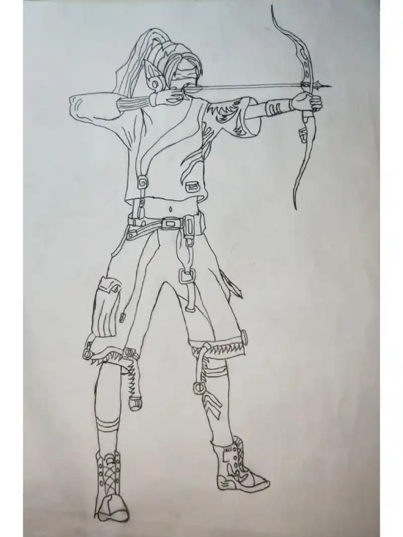 和平精英火箭少女画好啦!