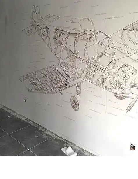 飞机坠毁素描画 飞机坠毁怎么画