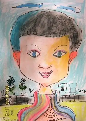 我的自画像/少儿绘画作品/儿童画/网络美术馆_中国少儿美术教育网