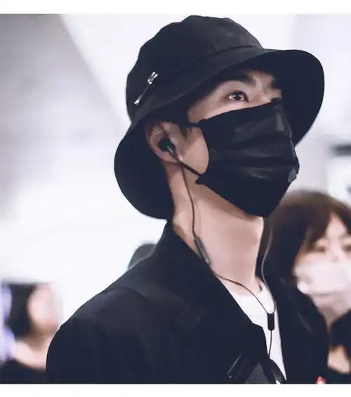 王一博同款别针渔夫帽大檐薄款大头围潮牌百搭遮阳防晒帽子男夏季 王