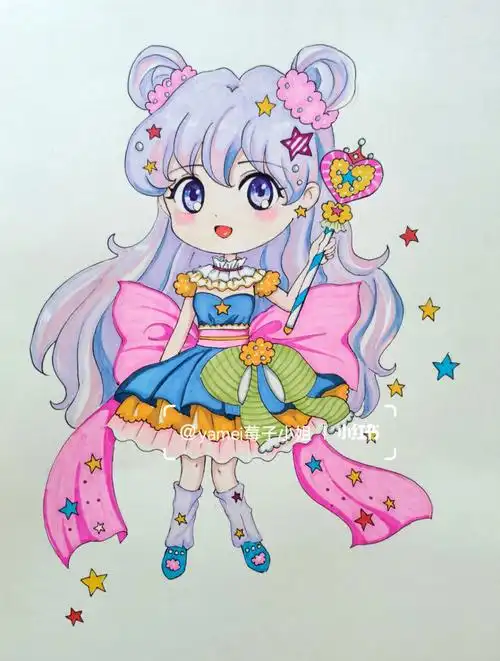 可爱动漫少女 #简单动漫手绘 #简单动漫人物 #手绘动漫少女