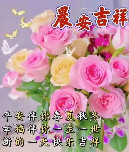 早上好问候语图片(新的一天早上的祝福语唯美)