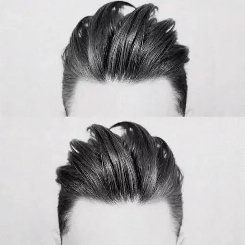 undercut侧背头发型图片