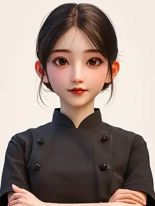 3d渲染的厨师男孩人物形象素材