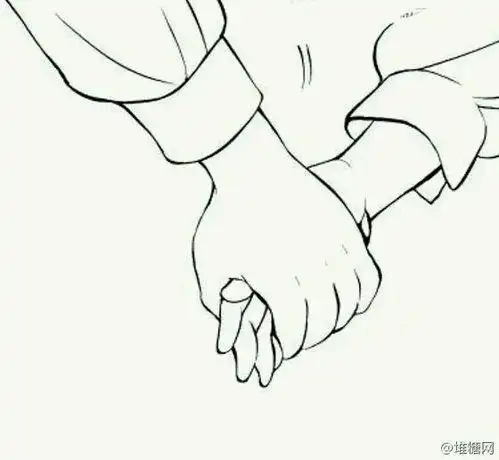 牵手简笔画 小朋友手牵手简笔画