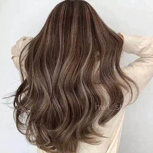 挑染头发颜色推荐发尾(2022韩系挑染发型推荐)(3)