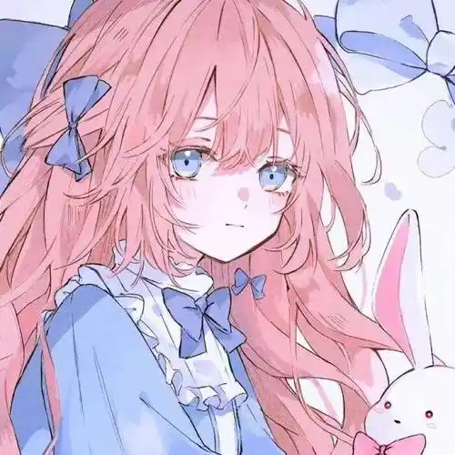 粉色系软妹头像今天的小姐姐有点可爱
