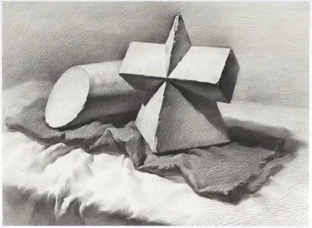 素描石膏几何体组合