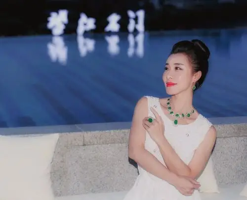 盛希受邀出席珠宝活动 佩戴千万翡翠清雅高贵