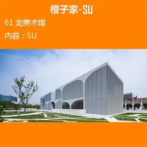 61大舍上海龙美术馆遗址改造大师设计建筑方案su模型参考3d