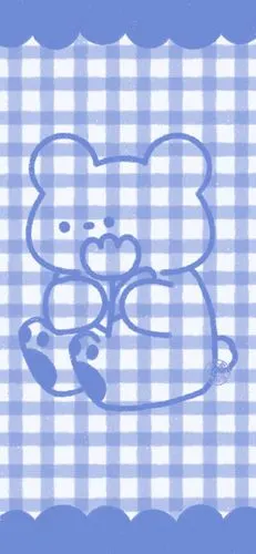 卡通壁纸蓝色少女