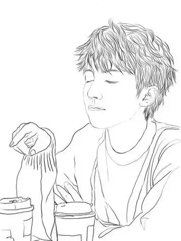 王俊凯的简笔画-简笔画-369作文网