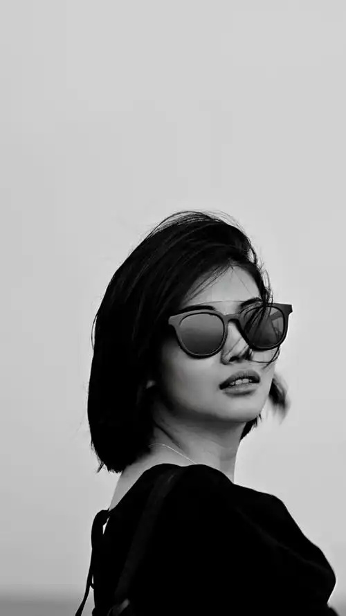 十一月摄影日记黑白人像美女壁纸